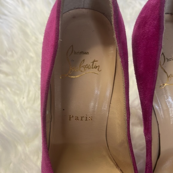 Christian Louboutin Suede Heels - Picture 6 of 15